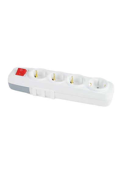 Hv4341.1 4 Lü Anahtarlı Klemensli Topraklı Grup Priz 3 1mm² 0