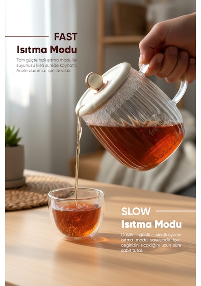 Fressi FR-KT02 Elektrikli Çok Fonksiyonlu Su Isıtıcısı Kettle