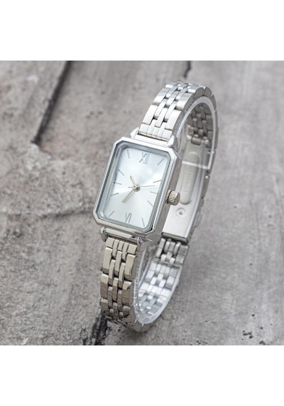 Luna Silver Kadran Gümüş Renk Kordon Kadın Saat ST-304197