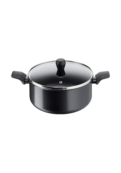Tefal Titanyum 1X Simplecook Difüzyon Tabanlı Derin Tencere 24 CM Siyah