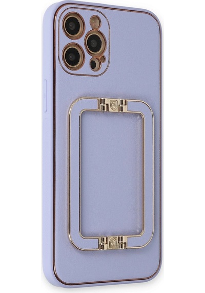 Newface - 223 - İphone 12 Pro Kılıf Coco Elit Kapak - Edntrend - - Lila