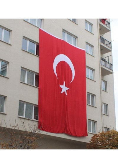80X120Cm En Alpaka Kumaş Türk Bayrağı Bayrak