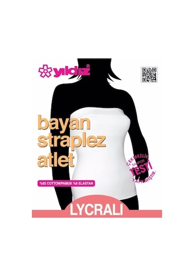 Yıldız Bayan Straplez Atlet Renk Seçenekli