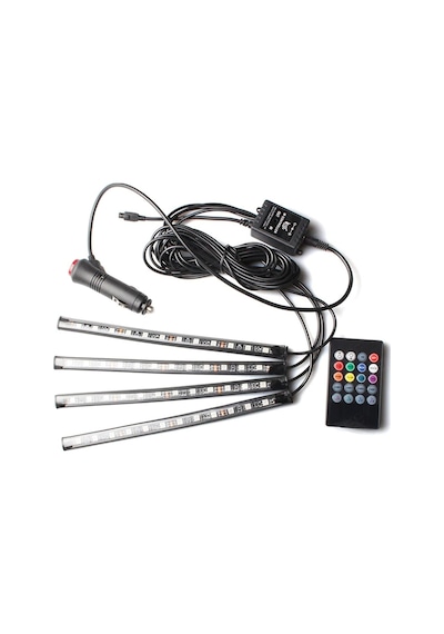 12 Ledli Ayak Altı Sese ve Müziğe Duyarlı Led Lamba