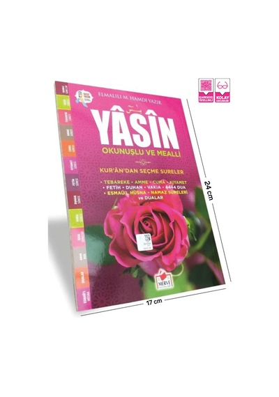 Orta Boy Yasin-i Şerif Pembe Güllü
