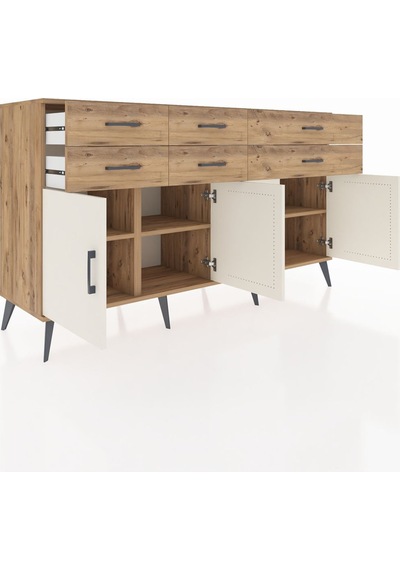 Hyperion Konsol 3 Raflı 6 Çekmeceli 4 Kapaklı 176x44x99 Çam-aytaş Çam-aytaşı/çam Hyperion Konsol 3 Raflı 6 Çekmeceli 4 Kapaklı 176x44x99 Çam-aytaş Çam-aytaşı/çam
