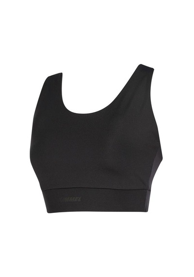Hummel Bromley Bra Kadın Siyah Bisiklet Yaka Atlet Siyah