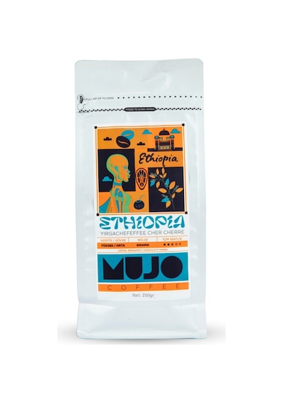 Ethiopia Yirgachefeffe Cher Cherre Çekirdek Kahve-250gr-çekirdek Kahve Çekirdek Kahve