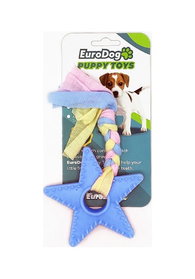 Eurodog - 996 - Puppy Toys Mavi Yıldız Diş - Csmo-tex - Kma Oy.