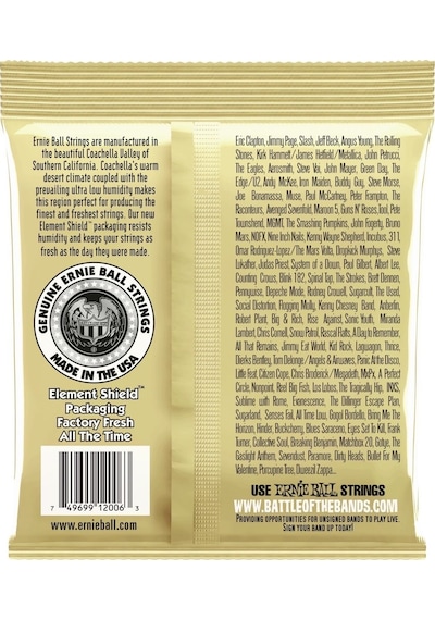Ernie Ball 2006 Extra Light 10-50 Akustik Gitar Teli