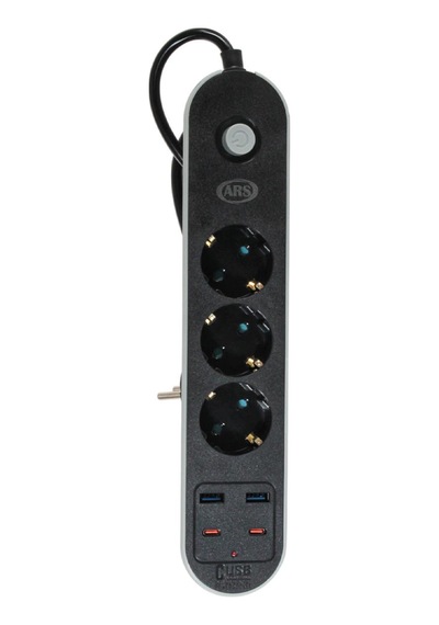 Ars 2 USB 2 Type C Girişli Akım Korumalı 2 Metre 3'lü Priz