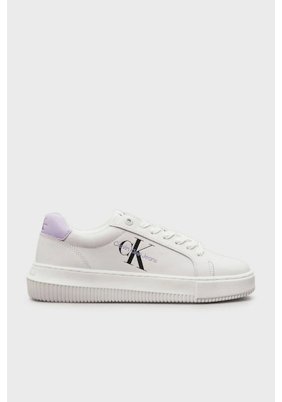 Calvin Klein Logolu Beyaz Kadın Sneaker Beyaz