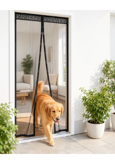 Astraltech Mıknatıslı File Kapı Sinekliği Balkon Bahçe Teras Ve Mutfak İçin Pratik Kullanım
