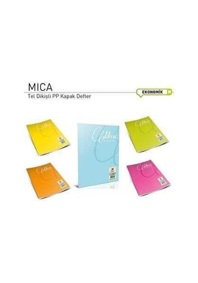 Mica Pp Kapaklı A4 Tel Dikişli 80 Yaprak Çizgili Defter 12'li Paket