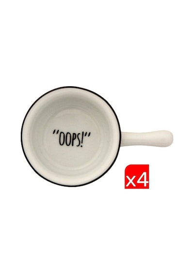 Porland Be Happy Çok Amaçlı Mini Kase 6cm 4 Lü 04ap020396 Beyaz