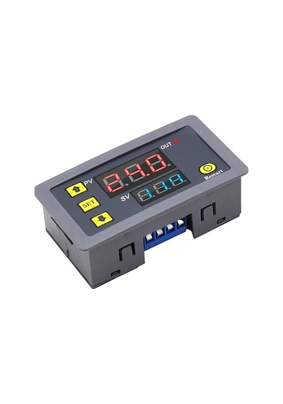 T3230 12v 20a Programlanabilir Dijital Led Ekranlı Zamanlayıcı Gecikme Rölesi - Döngüsel Zaman Ayarlı Kontrol Kartı