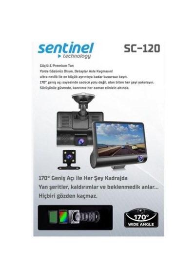 Sentinel Sc-120 Kayıt Cihazı 3 Kameralı