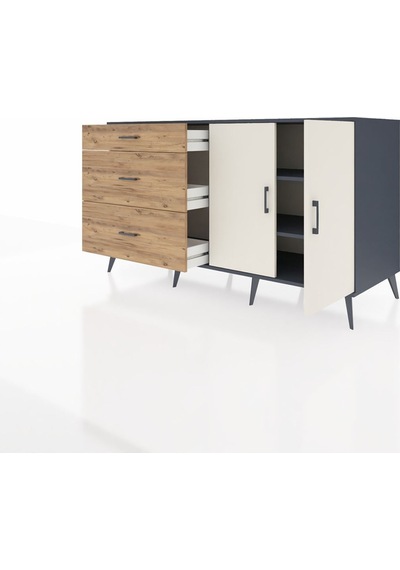 Kronos Konsol 2 Raflı 3 Çekmeceli 2 Kapaklı 176x59x99 Antrasit-aytaşı/çam Aytası/atlas Çam - Antrasıt Kronos Konsol 2 Raflı 3 Çekmeceli 2 Kapaklı 176x59x99 Antrasit-aytaşı/çam Aytası/atlas Çam - Antrasıt