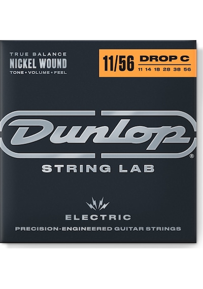Jim Dunlop Den1156dc Eg-nkl Drop C Elektro Gitar Teli 11/56