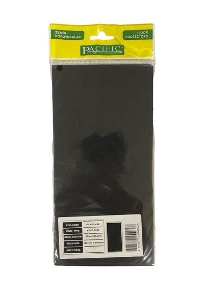 Buradabulabilirsin Pacific 6024 Bl Yapışkanlı Keçe 120 Mm X 240 Mm Siyah Nl