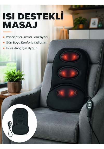 Tek Isıtmalı Masaj Minderi Masaj Motoru, Kablolu Kumanda Ve Çoklu Masaj Modu Najmaddin