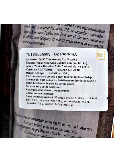 La Chinata Tütsülenmiş Kırmızı Biber Tozu 500 G