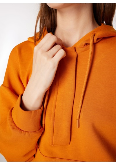 Jeep Turuncu Kadın Kapüşonlu Loose Fit Sweatshirt J4wl-swt7044