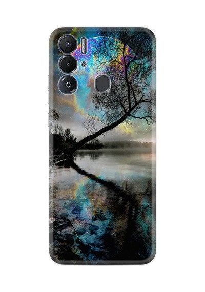 Tecno Pova Neo Kılıf Resimli Desenli Silikon Platinium Series Dream World 1839