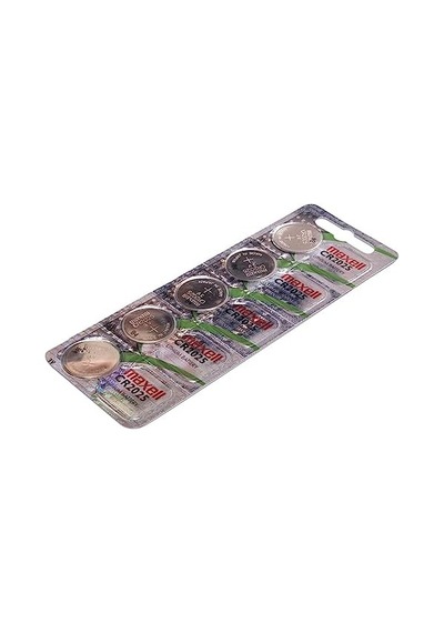 Maxell Cr2025 Piller, 5 Adet, Lityum, 3 V, 170 Mah, Gri
