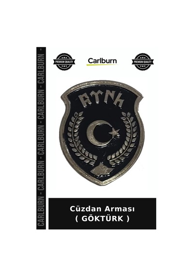 Cüzdan Arması Göktürk Türk Amblemi Tarihi Motif Hediyelik Arma