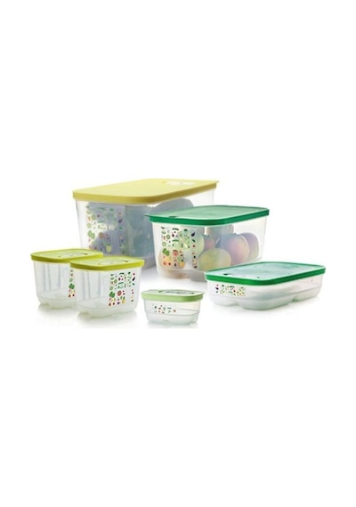 Sera Set 6'lı - 6.1lt X 1 - 4.4lt X 1 - 1.8lt Dikdörtgen X 1 - 1.8lt Kare X 2 - 375ml X 1 Beyaz