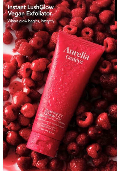 Raspberry Glowup Instant Lushglow Vegan Exfoliator Cildi Derinlemesine Arındıran & Işıltı Kazandıran Vegan Peeling 100 ML