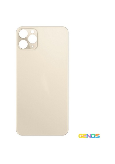 Apple Uyumlu iPhone 11 Pro Geniş Kamera Delikli Batarya Kapağı Krem Sn808396