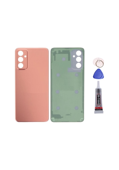 Samsung M23 Gold Uyumlu Arka Kapak Batarya Kapağı Pil Kapağı Yapışkan Ve Sökme Aparatıyla Beraber Full Set Gold