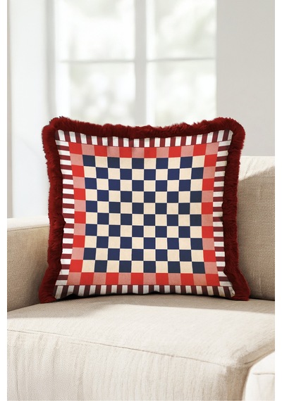 Geometrik Damalı Retro Ekose Saçaklı Yastık Kılıfı-eklektik Kare Desen Bordo Püsküllü Kırlent Kılıfı Serin Yörünge Mira Geometrik Damalı Retro Ekose Saçaklı Yastık Kılıfı-eklektik Kare Desen Bordo Püsküllü Kırlent Kılıfı Serin Yörünge Mira