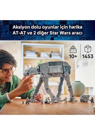 LEGO® Star Wars™ İmparatorluk Kalıntısı AT-AT™ ile INT-4 75454 - 10+ Yaş için 7 Karakter İçeren Oyuncak Yapım Seti (1453 Parça)