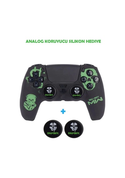 Ps5 Dualsense Call Of Duty Koruyucu Silikon Kılıf + Analog Silikon Koruyucu