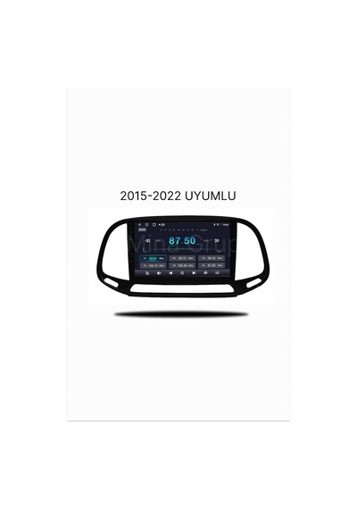 Fiat Doblo 2015-2022 Uyumlu Android Multimedya Sistemi - 9 İnç Qled Ekran - Kablosuz Apple Carplay & Android Auto -