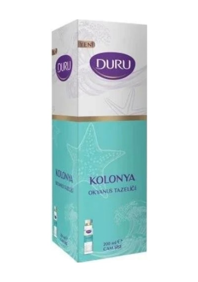 Duru Okyanus Çiçeği Kolonya Cam Şişe 200 Ml