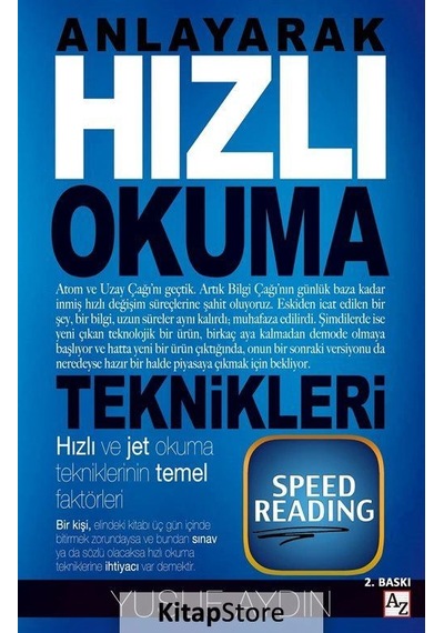 Anlayarak Hızlı Okuma Teknikleri - Yusuf Aydın - Az Kitap