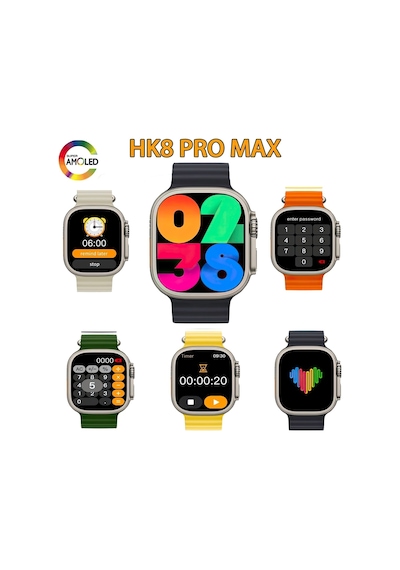 Ignazio HK8 Ultra Pro Max 49 MM Amoled Akıllı   Saat (İthalatçı Garantili)