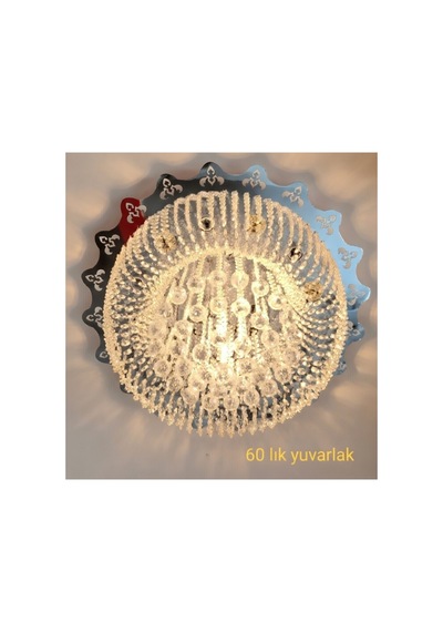 Hanedan Serisi 60 Lık Yağmur Avize Gümüş Gümüş
