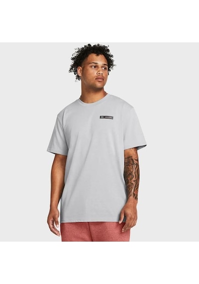 Under Armour Heavyweight Armour Label Erkek Gri Polo Yaka Tişört