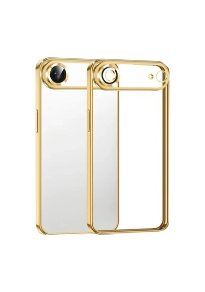 Mey İthalat iPhone Uyumlu 17 Air Lensli Silikon - Gold -