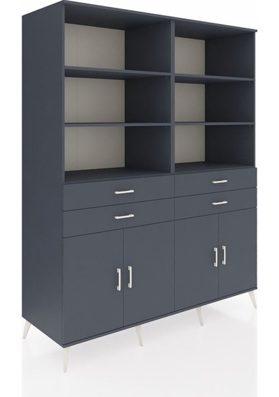 Kronos Gardrop 8 Raflı 4 Çekmeceli 4 Kapaklı 176x59x221 Antrasit-antrasit Antrasit Kronos Gardrop 8 Raflı 4 Çekmeceli 4 Kapaklı 176x59x221 Antrasit-antrasit Antrasit