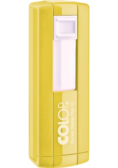 Colop Cep30 Kaşe Sarı Kasa Siyah Keçe - 18 x 47 MM