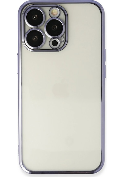 Ilkeshop Newface Apple iPhone Uyumlu 13 Pro Kılıf Razer Lensli Silikon - Mor