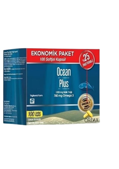 Ocean Plus Balık Yağı Omega3 1200 Mg 100 Softjel Kapsül Ekonomik Paket