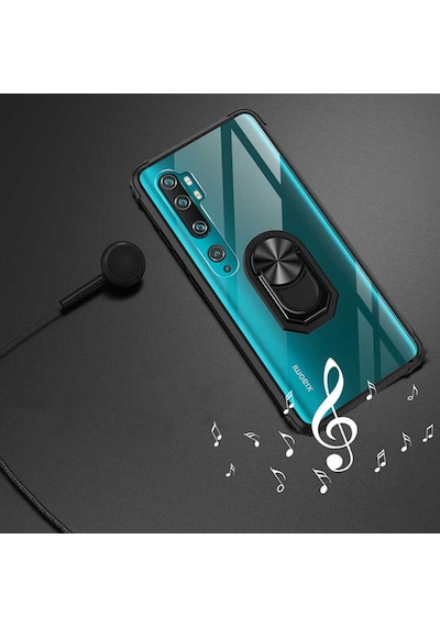 Xiaomi Mi Note 10 Lite Kilif Seffaf Sararmaz Yüzüklü Mola Kapak 406652978