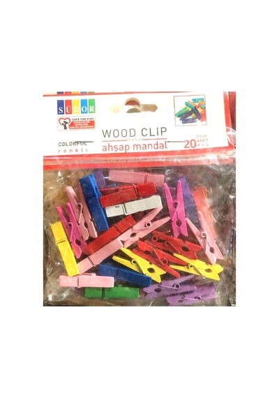 Ahşap Renkli Südor Mini Mandal 3,5cm - 20'li 5 Diğer